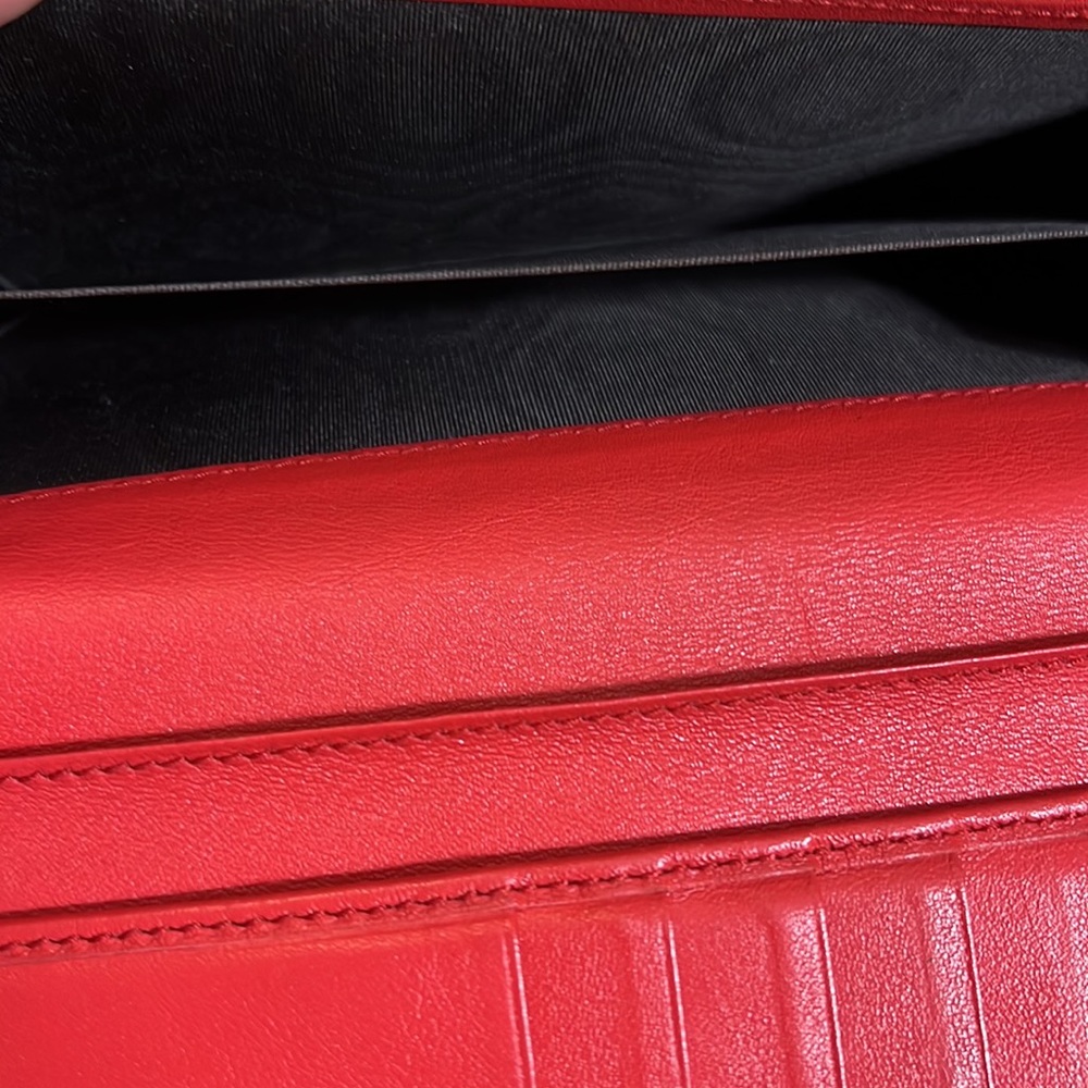 Gucci monogram wallet vintage 100% authentic serial # in pics Red Price Is Firm - Picture 8 of 15
